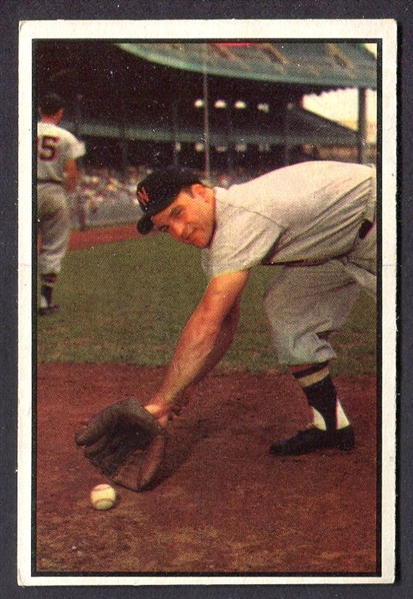 1953 Bowman Color #116 Eddie Yost