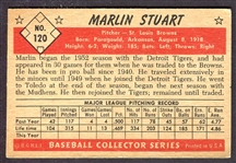 1953 Bowman Color #120 Marlin Stuart