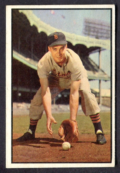 1953 Bowman Color #125 Fred Hatfield