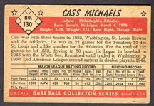 1953 Bowman Color #130 Cass Michaels