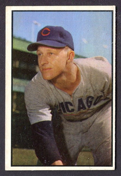 1953 Bowman Color #144 Warren Hacker