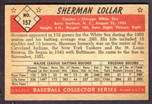 1953 Bowman Color #157 Sherm Lollar