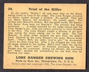 1940 Lone Ranger #28 Trial of the Killer