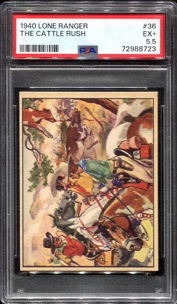 1940 Lone Ranger #36 The Cattle Rush PSA 5.5