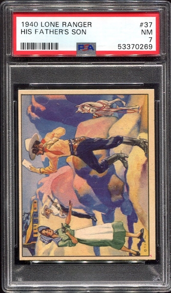 1940 Lone Ranger #37 His Fathers Son PSA 7