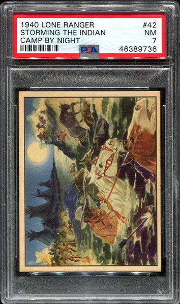 1940 Lone Ranger #42 Storming The Indian Camp PSA 7