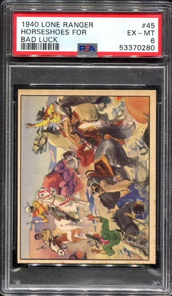 1940 Lone Ranger #45 Horseshoes for Bad Luck PSA 6