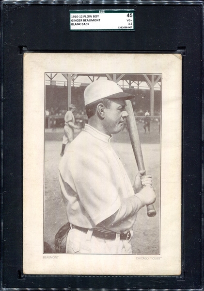 Plow Boy Tobacco Ginger Beaumont Chicago Cubs SGC 45