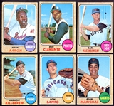 1968 Topps HOF Lot of 6