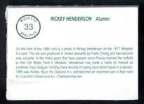 1989 Modesto Athletics Team Set w/Rickey Henderson