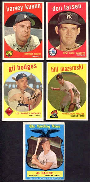 1959 Topps Lot of 5 Stars