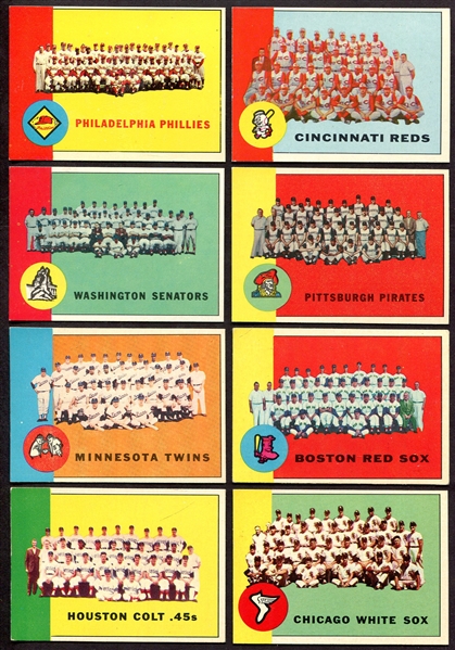 1963 Topps Team Cards 8 Nicer Condition