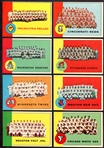 1963 Topps Team Cards 8 Nicer Condition