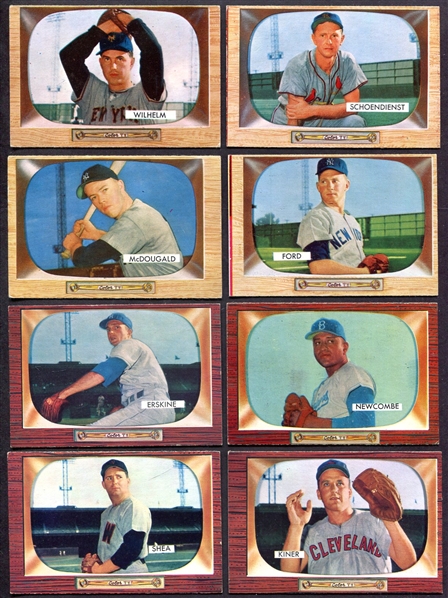1955 Bowman 10 Card Lot w/HOFers