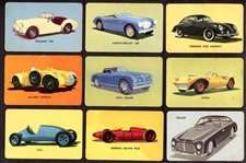 1955 Mother's Cookie Sports Cars Lot of 31