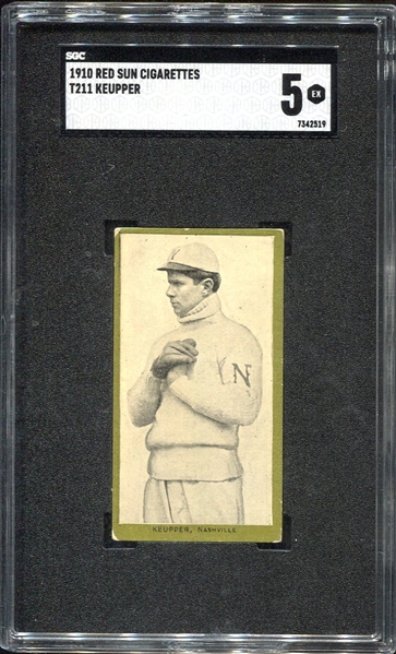  T211 Red Sun Keupper Nashville SGC 5 Highest Graded
