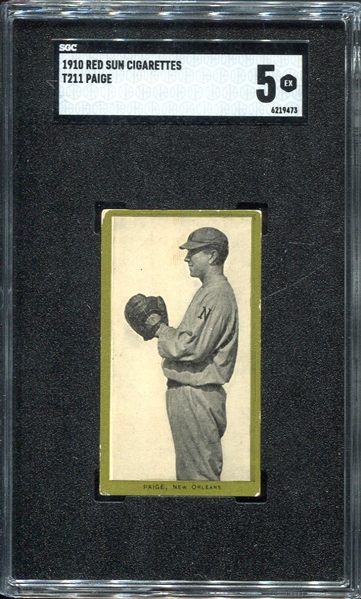 T211 Red Sun Paige New Orleans SGC 5 Highest Graded