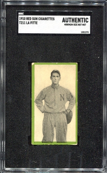 T211 Red Sun Lafitte New Orleans Color Border Oddity SGC A