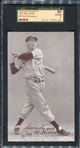 1939-46 Salutation Exhibits Ted Williams #9 Not Showing SGC 80