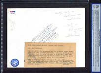 1934 Detroit Tigers Team Type 1 PSA/DNA