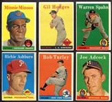 1958 Topps Lot of 59 w/HOFers