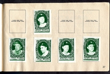 1961 Topps Stamp Album w/92 Stamps +Dupes