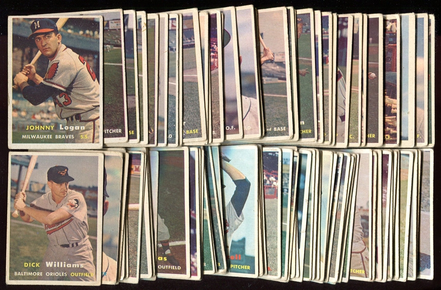 1957 Topps Lot of 89 Different w/Stars