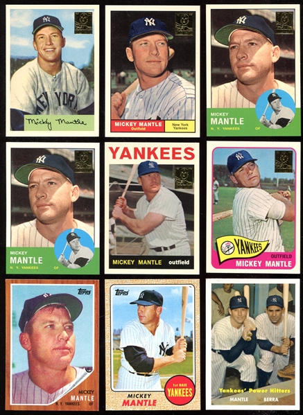 1990s & 2000s Topps Mickey Mantle Commemorative Cards Lot of 13