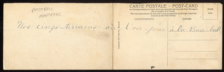 1900's College de Saint-Laurent Baseball Game Panoramic Postcard