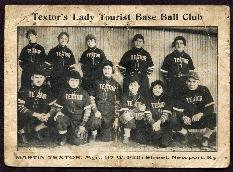 Textors Lady Tourist Base Ball Club Ad Card