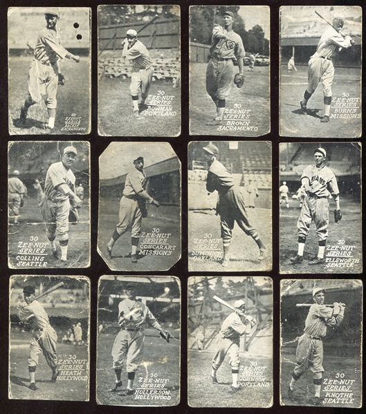1930 Zeenut Lot of 19 Different