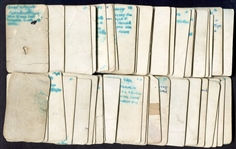 1916 Zeenut Partial Set of 54 Mostly Different