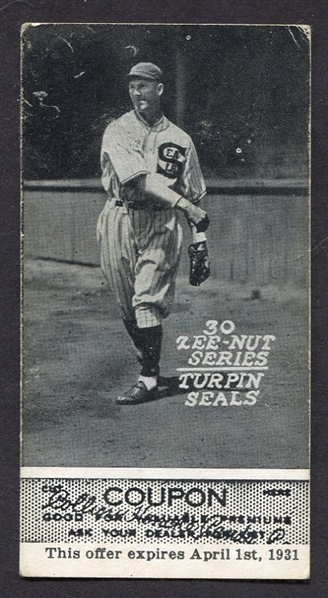 1930 Zeenut Turpin San Francisco With Coupon