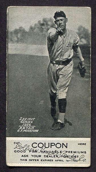 1926 Zeenut Bryan San Francisco With Coupon