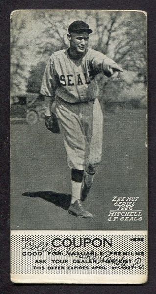 1926 Zeenut Mitchell Seals With Coupon