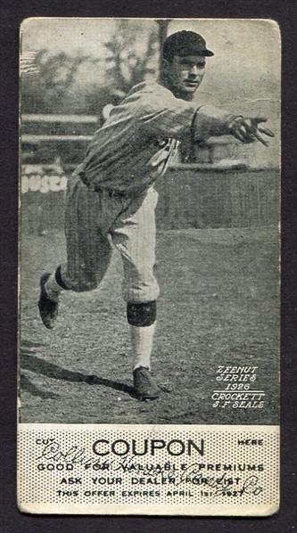 1926 Zeenut Crockett Seals With Coupon
