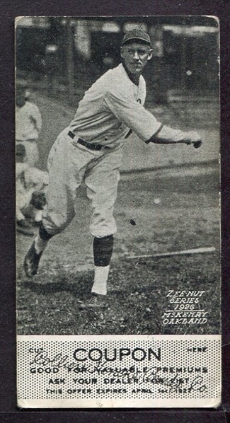 1926 Zeenut McKenry Oakland With Coupon