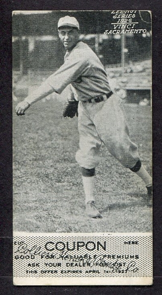 1926 Zeenut Vinci Sacramento With Coupon