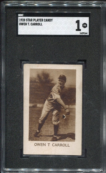 1928 Star Player Candy Owen Carroll SGC 1
