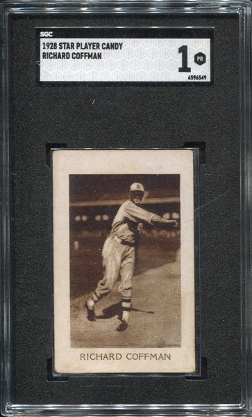 1928 Star Player Candy Richard Coffman SGC 1