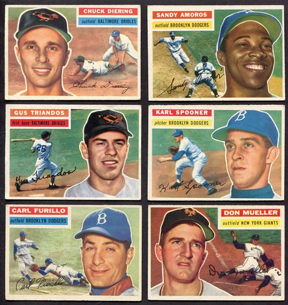1956 Topps 6 Different