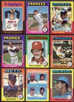 1975 Topps Lot of 12 Different HOFers