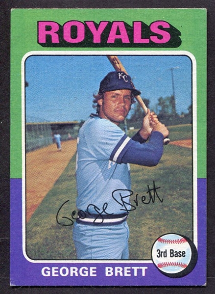 1975 Topps #228 George Brett Rookie Card EX+
