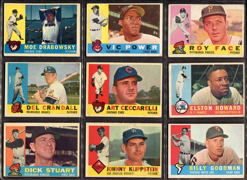 1960 Topps Lot of 100 Mostly Different