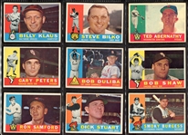 1960 Topps Lot of 100 Mostly Different