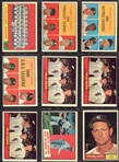 1961 Topps Baseball Lot of 351 