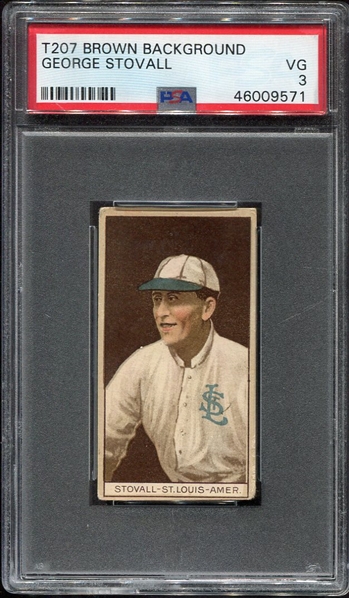 T207 George Stovall PSA 3