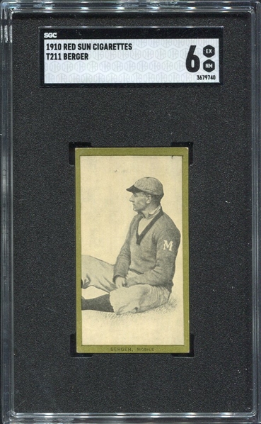 T211 Berger Mobile SGC 6 Highest Graded