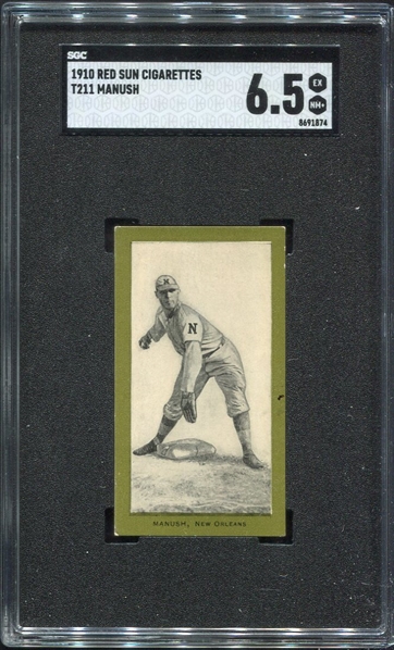 T211 Manush New Orleans SGC 6.5 Highest Graded