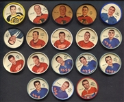 1961-62 Shirriff/Salada Hockey Coins Lot of 18